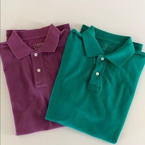 Men’s J Crew Short Sleeve Polos Lot of 2